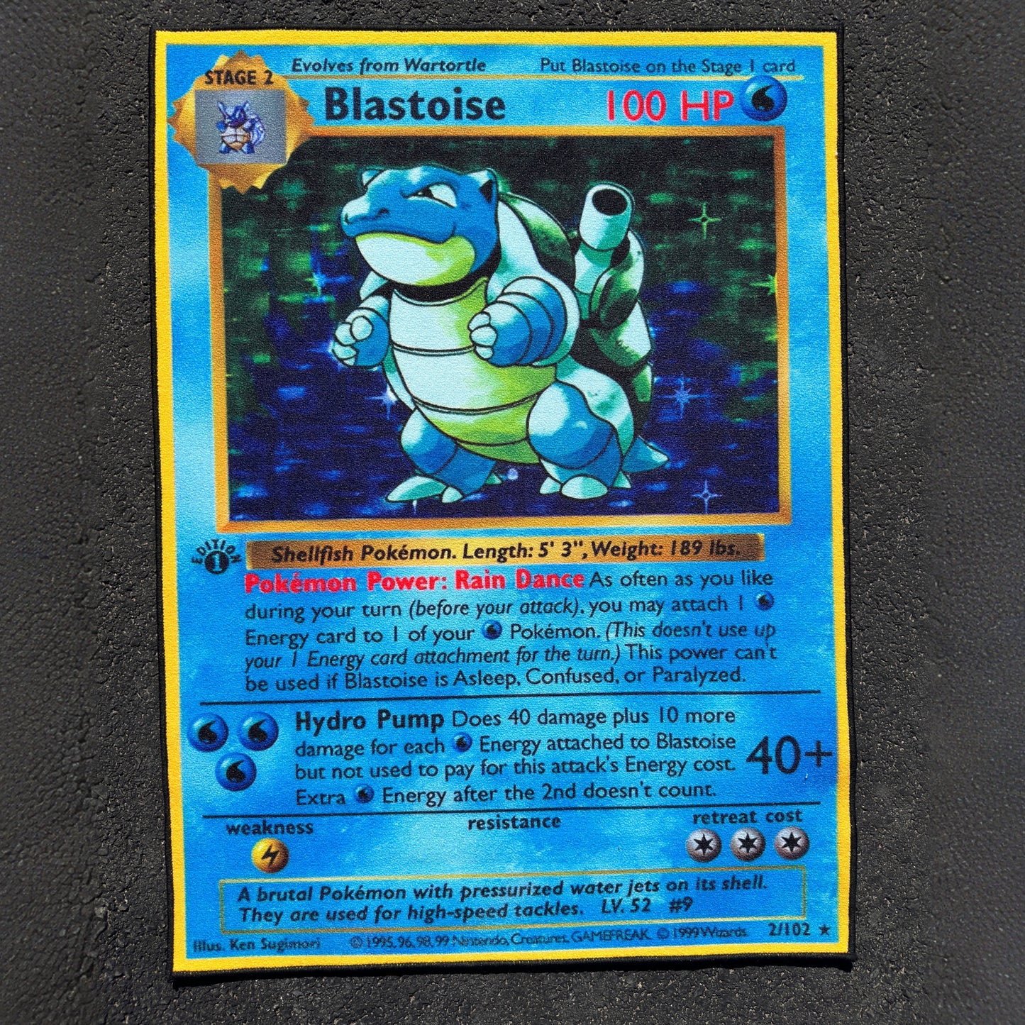 Pokemon Blastoise Card