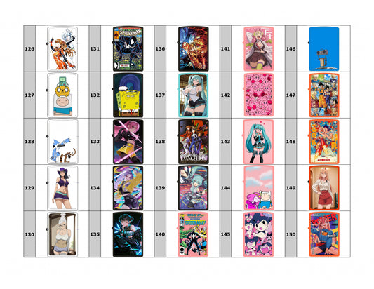 Designs #126-150